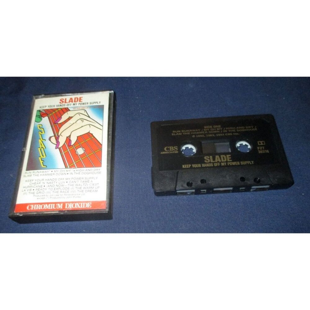 Slade - Keep Your Hands Off My Power Supply on cassette (CBS, Canada, 1984)